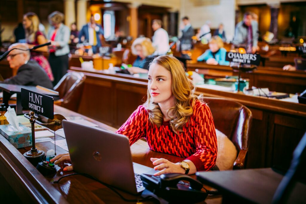 Nebraska rep. Megan hunt (photo by ariel panowicz)