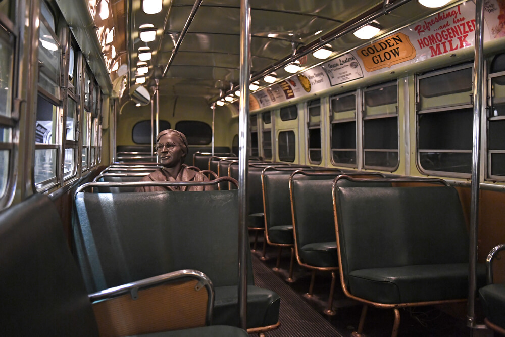 Sculpture of Rosa Parks at the National Civil Rights Museum