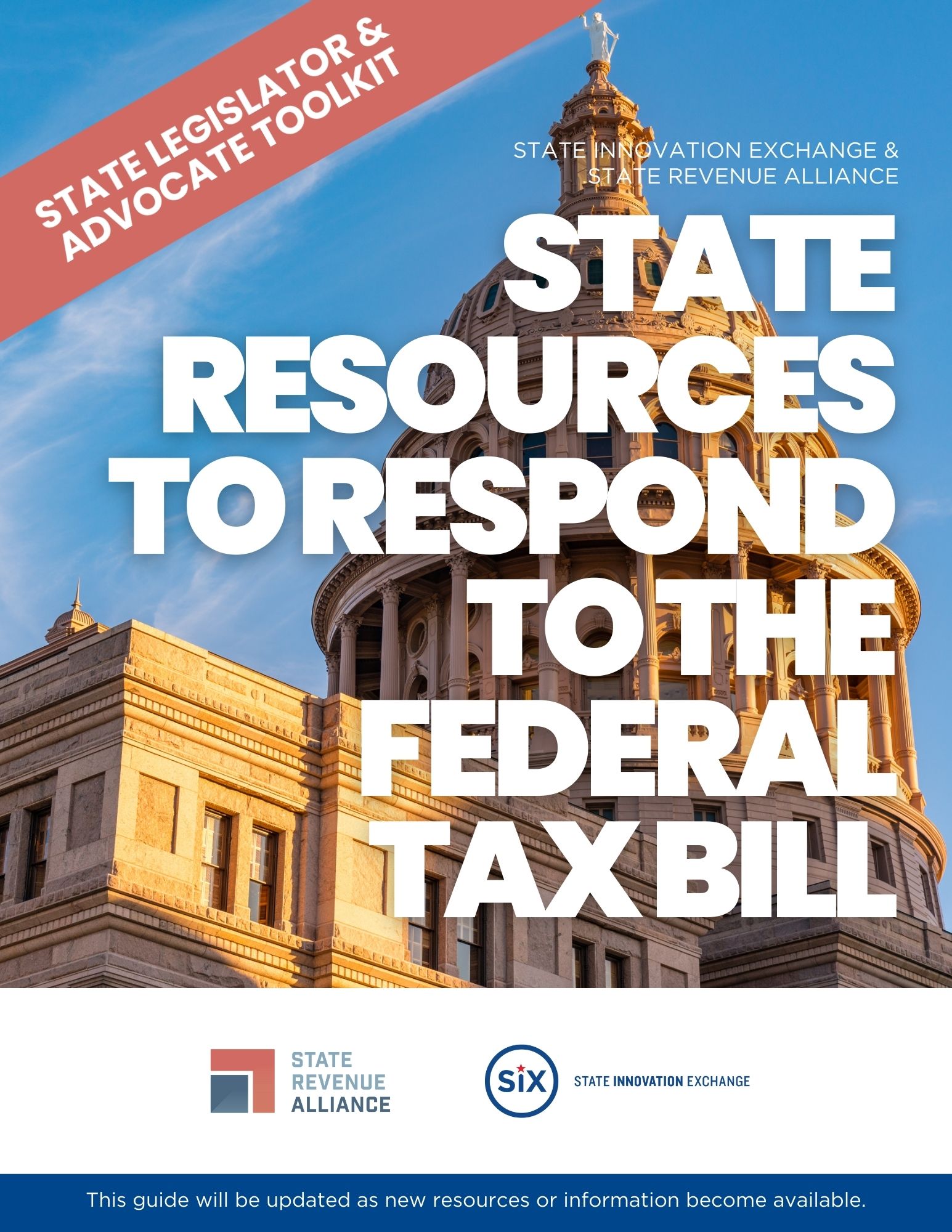 Cover of "State Resources to Respond to the Federal Tax Bill" toolkit